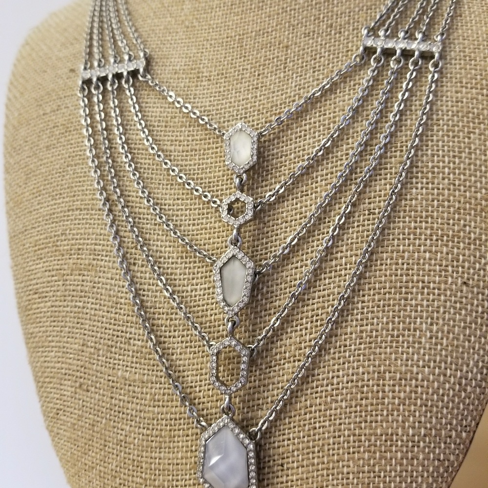 Chloe + Isabel Modern Mosaic Multi-Row Chain Neckl